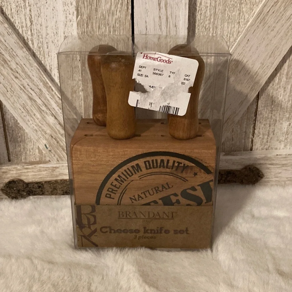 Wooden Cheese Knife Set